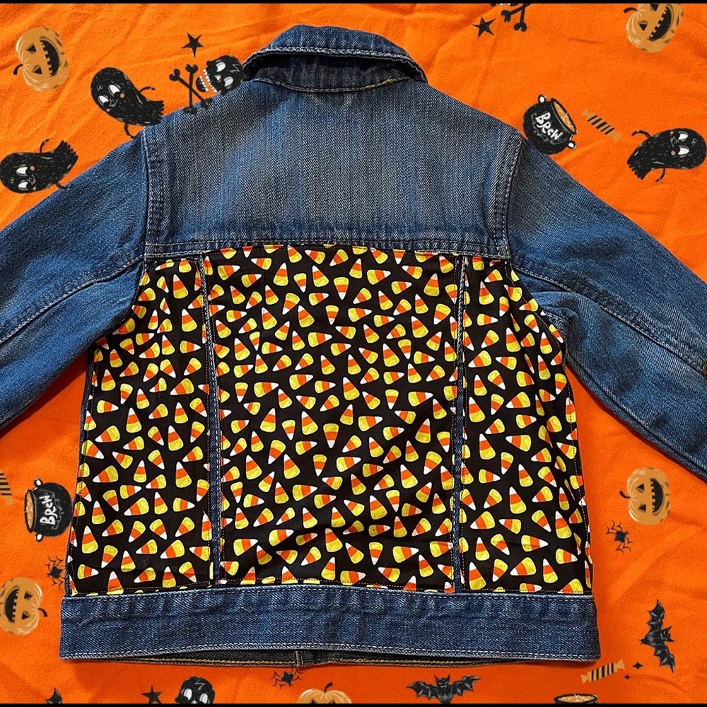 Kids candy corn jacket